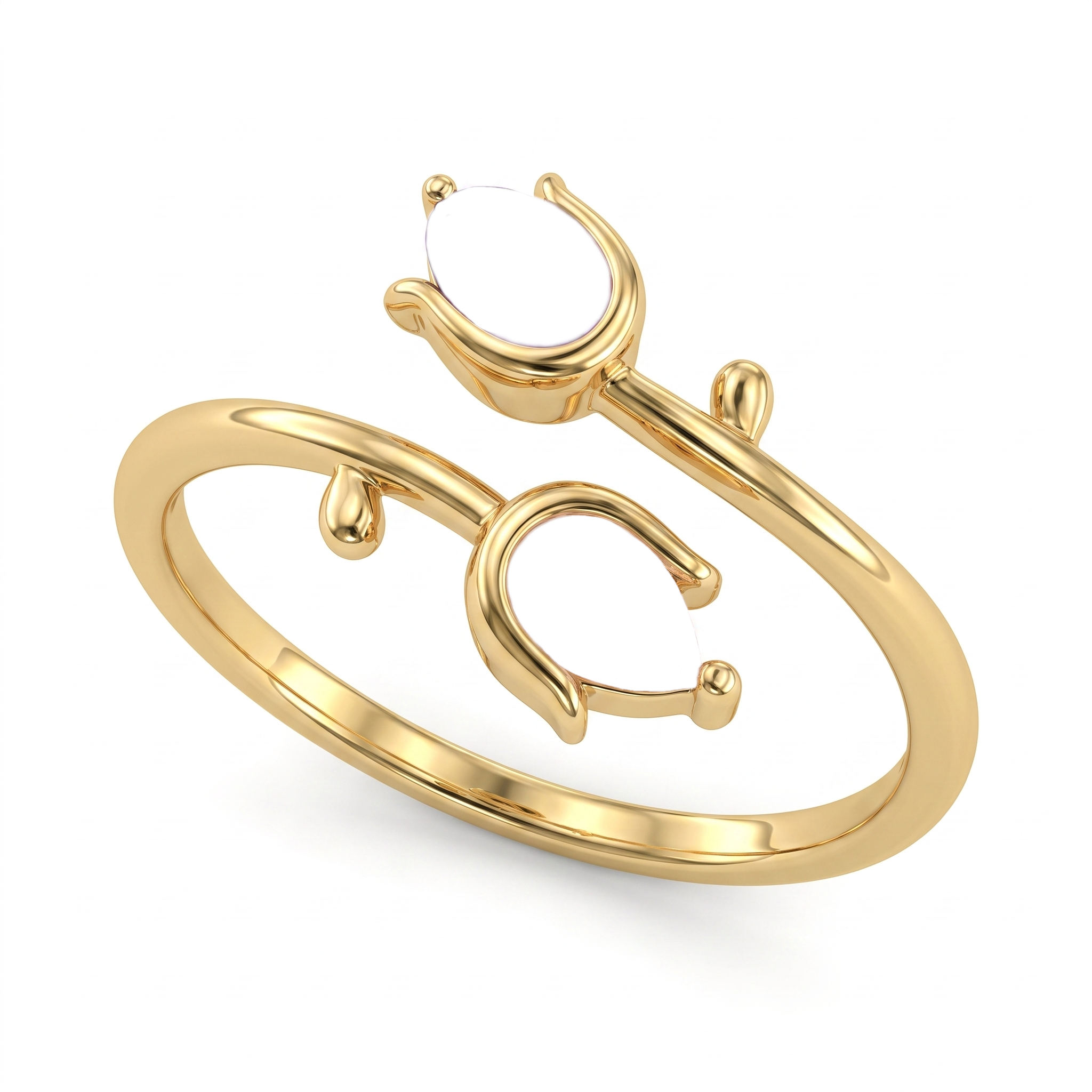 Anel Ajustável BirthStone "Tulipa"