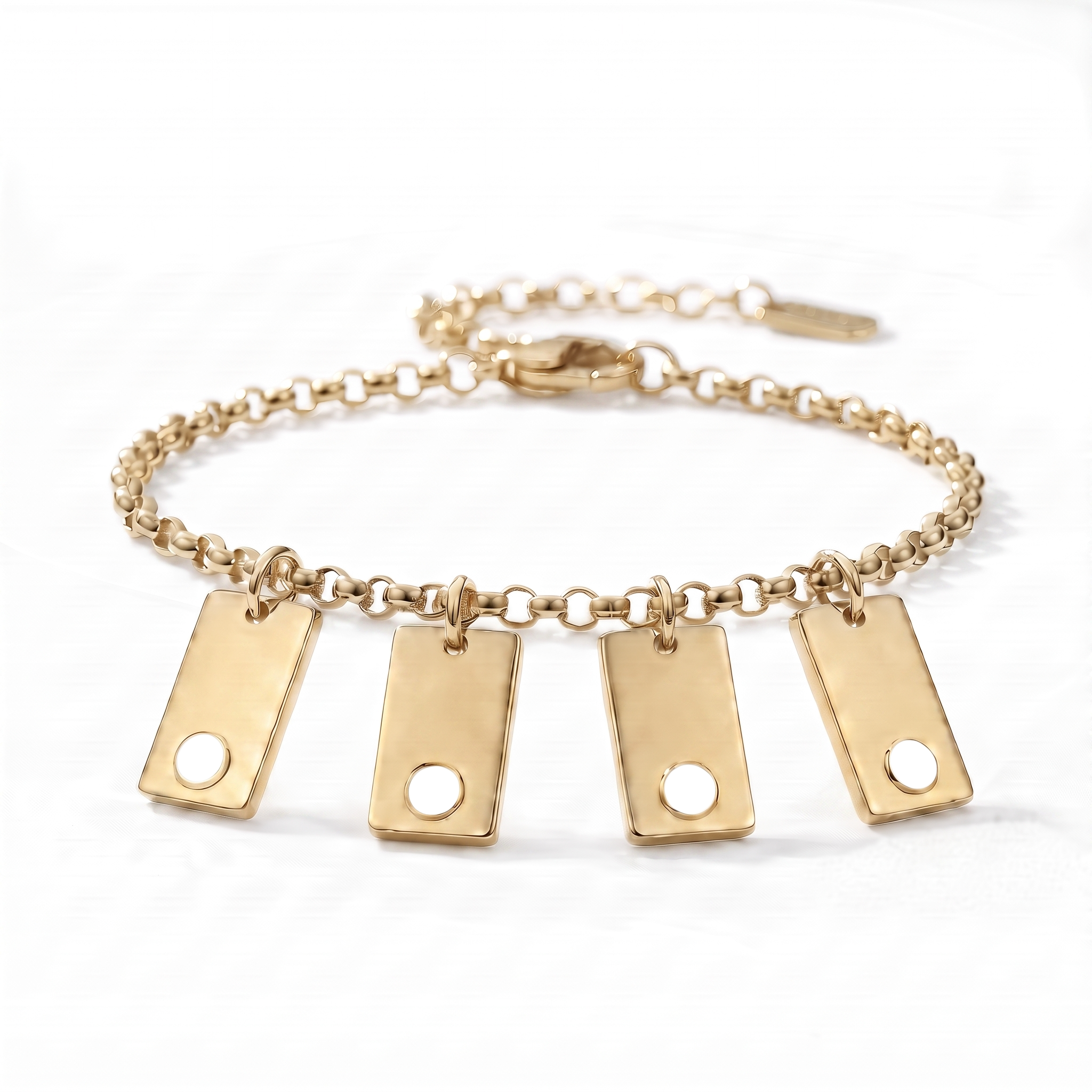 Pulseira de Birthstone Inicial "Nova"