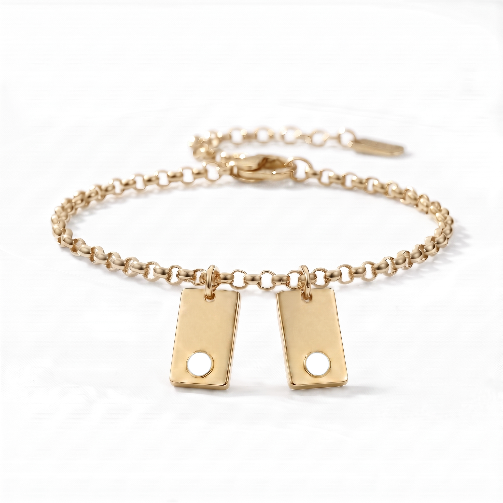 Pulseira de Birthstone Inicial "Nova"