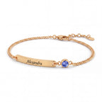 Bracelete com Pedras de Nascimento "Aurora"