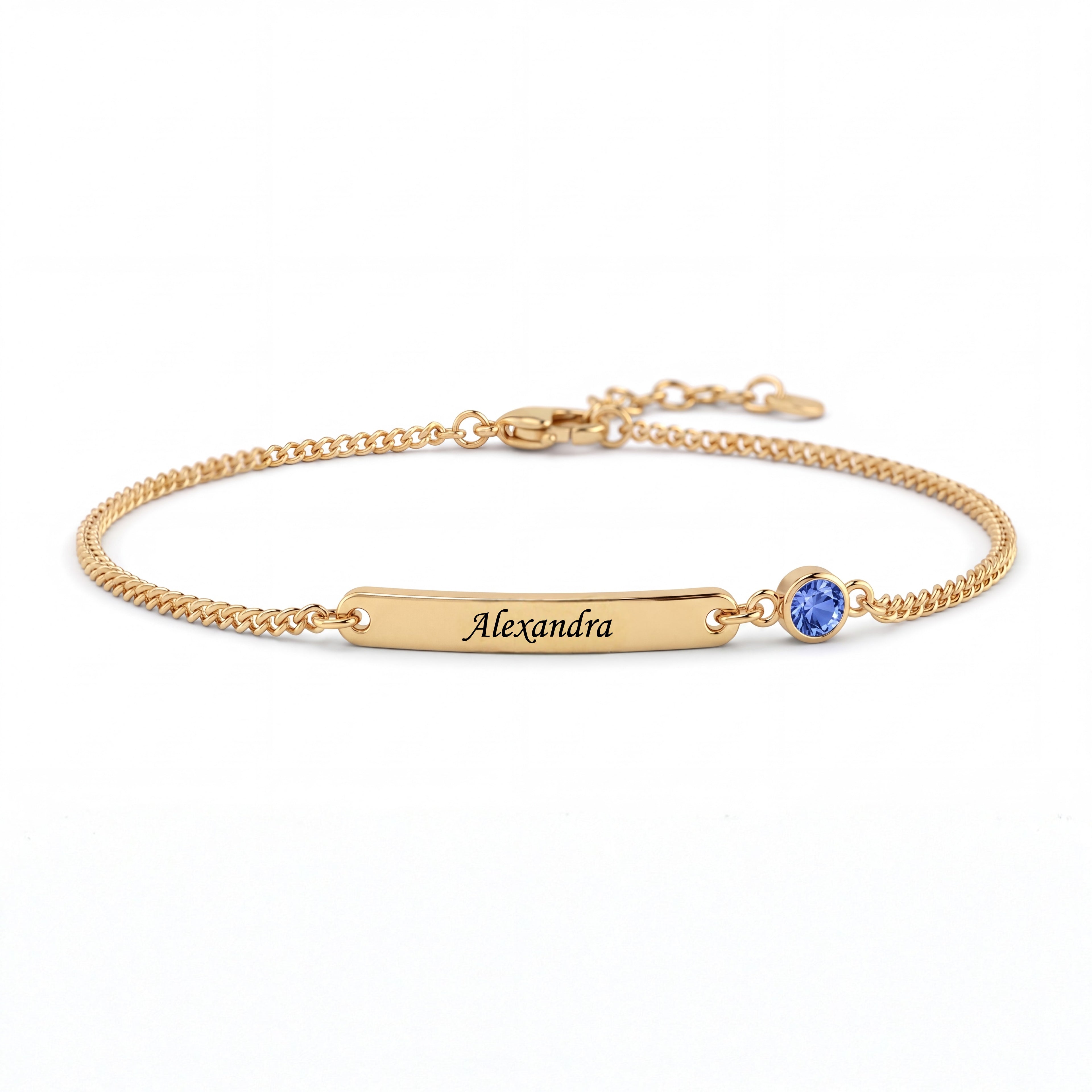 Bracelete com Pedras de Nascimento "Aurora"