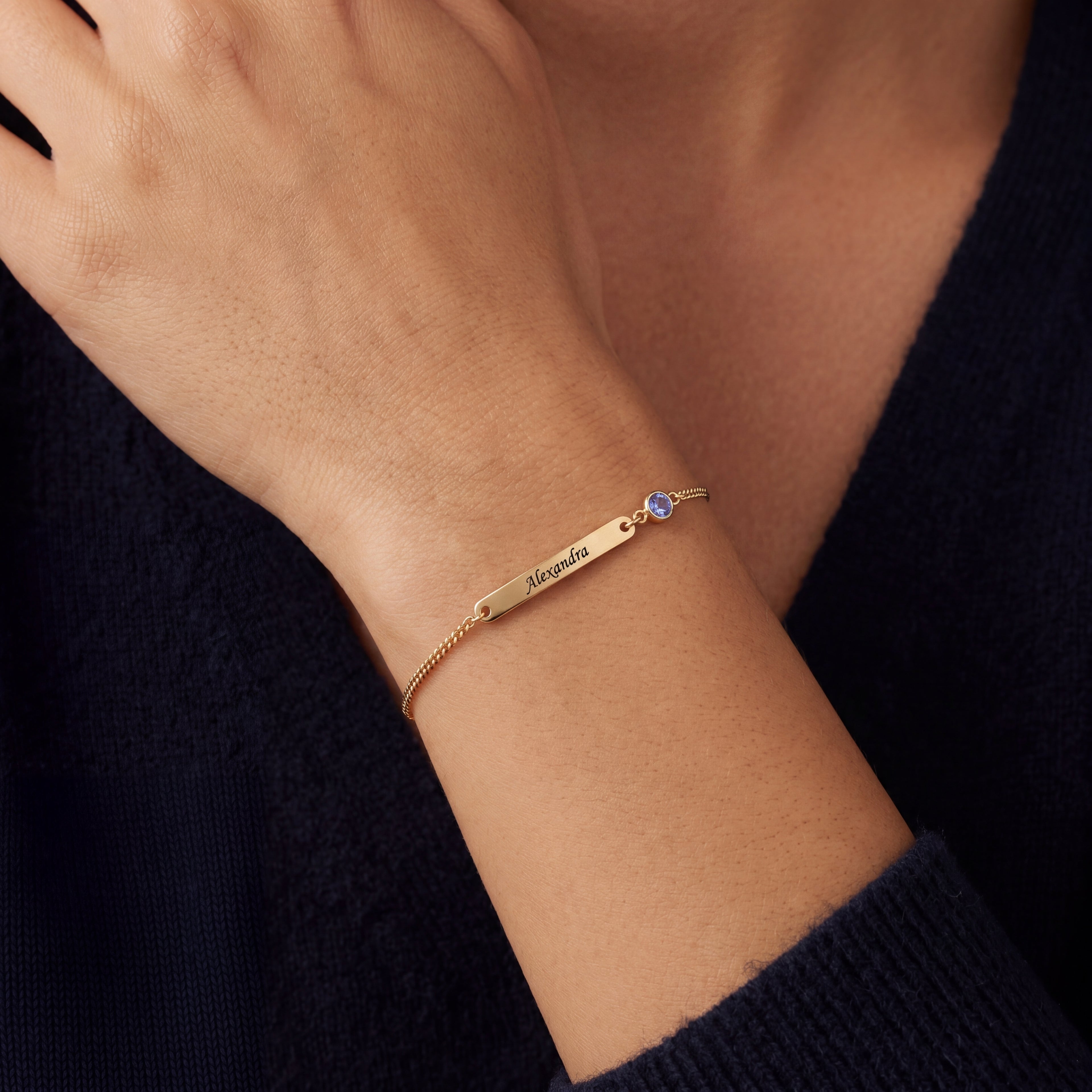 Bracelete com Pedras de Nascimento "Aurora"