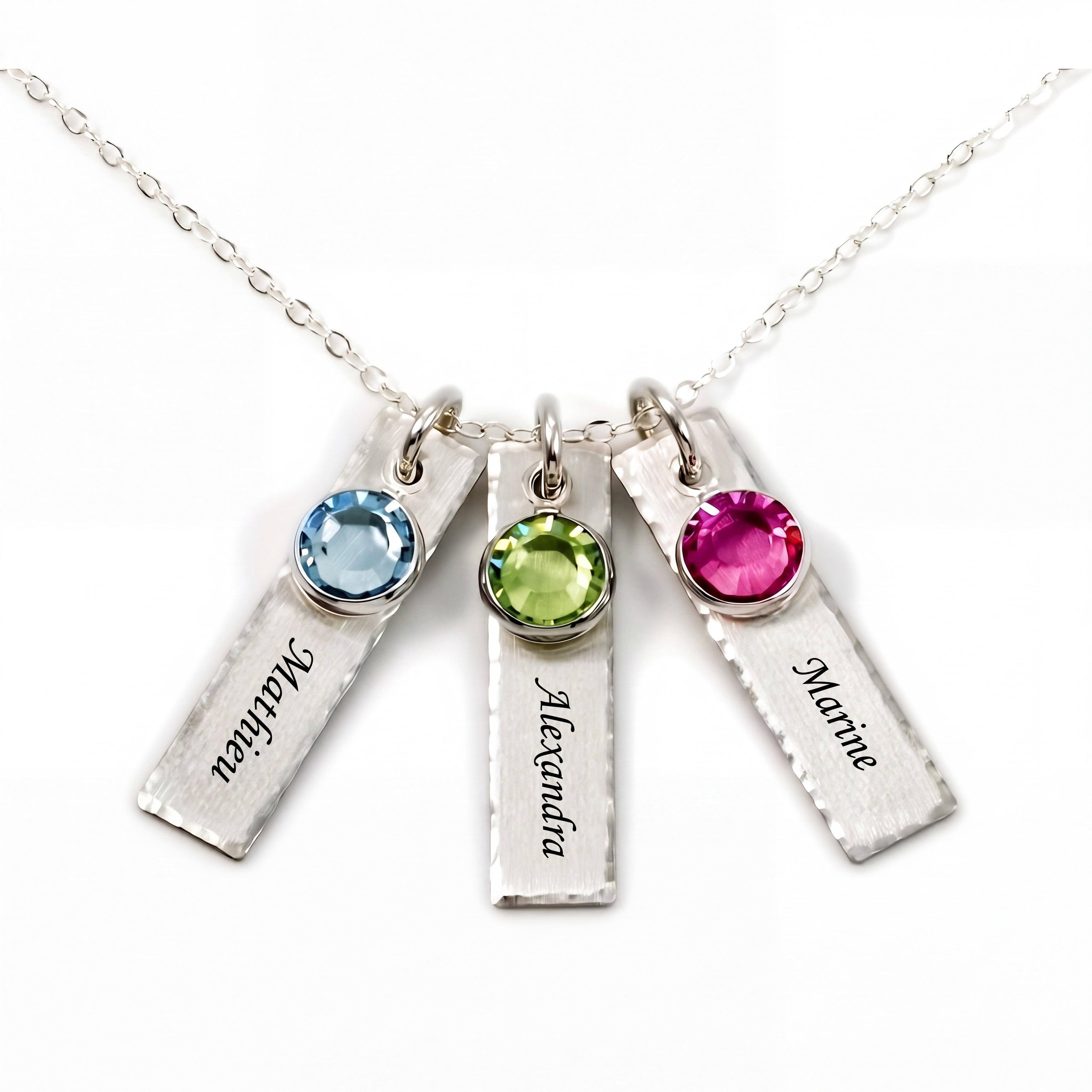 Colar de Pedras de Aniversário "Celeste"