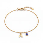 Pulseira de Pedras de Nascimento Iniciais "Éden"