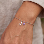 Pulseira de Pedras de Nascimento Iniciais "Éden"