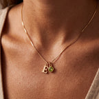 Colar de Pedra de Nascimento Inicial "Cora"