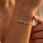 Pulseira com Pedra do Mês de Nascimento "Éden"