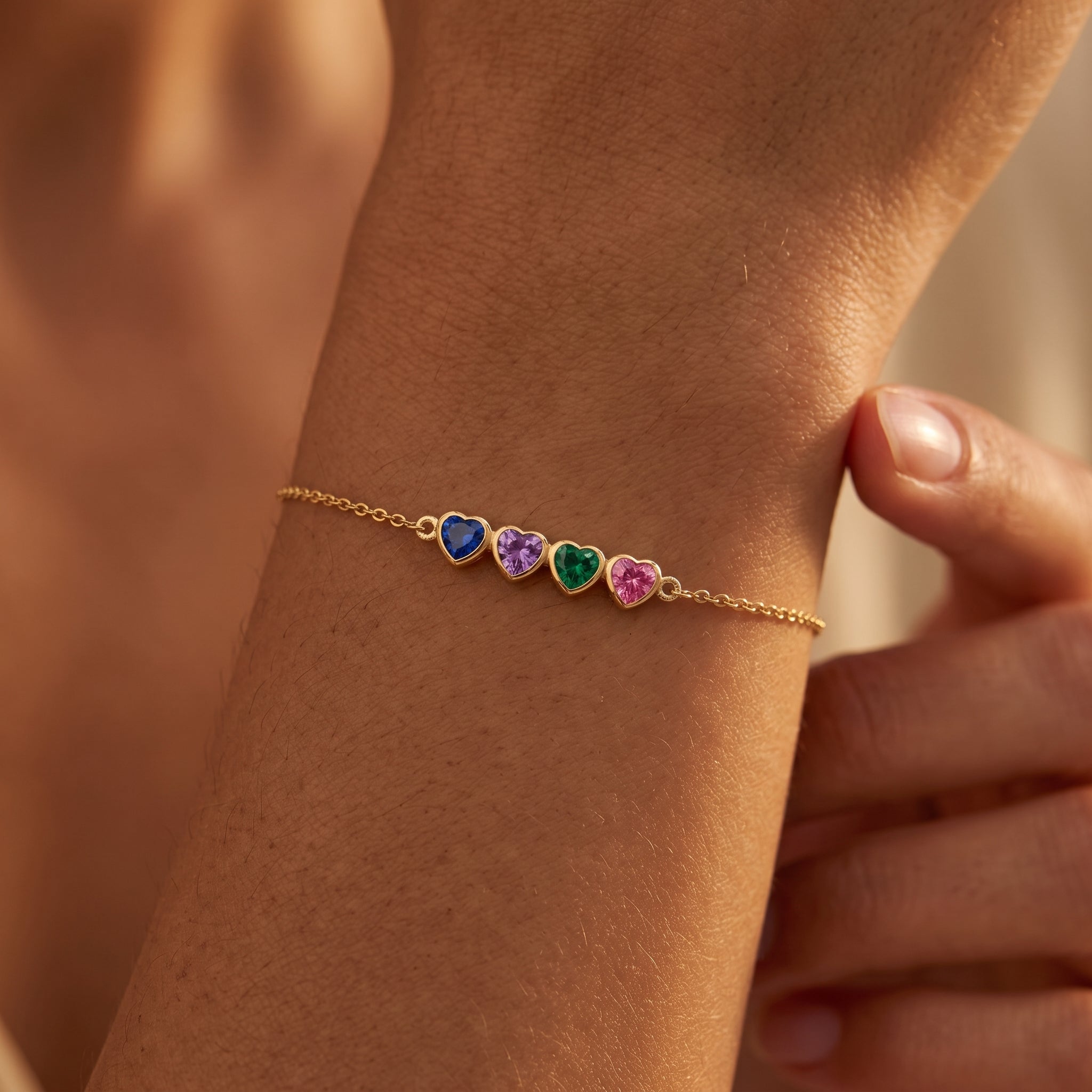 Pulseira com Pedra do Mês de Nascimento "Éden"