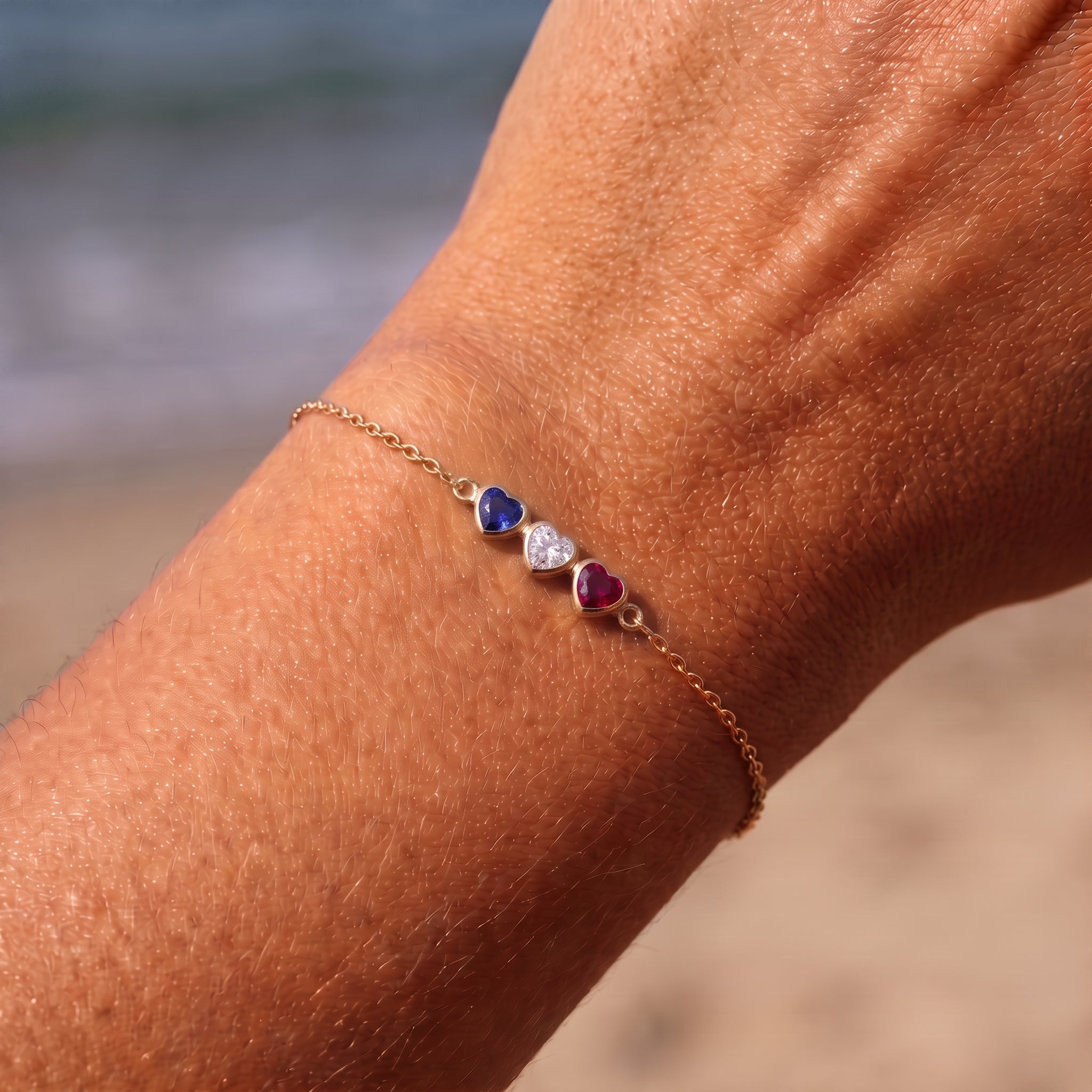Pulseira com Pedra do Mês de Nascimento "Éden"