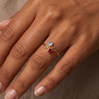 Anel Ajustável BirthStone "Tulipa"