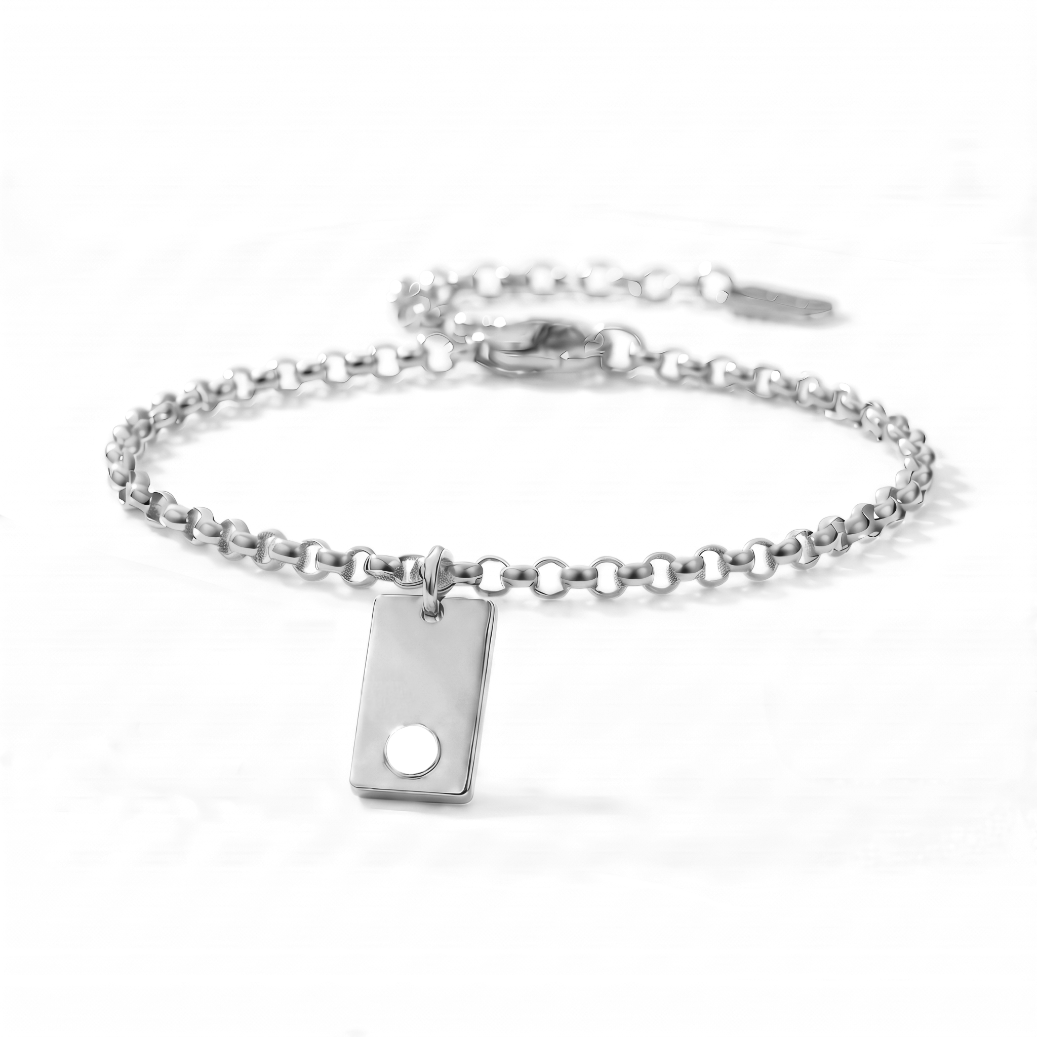 Pulseira de Birthstone Inicial "Nova"