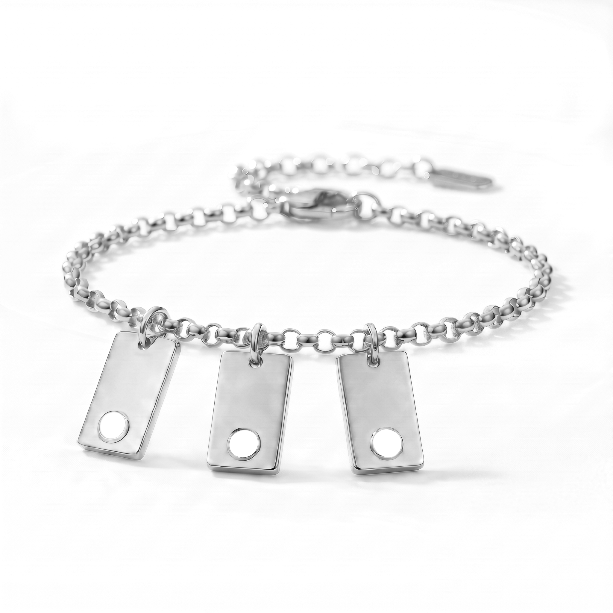 Pulseira de Birthstone Inicial "Nova"