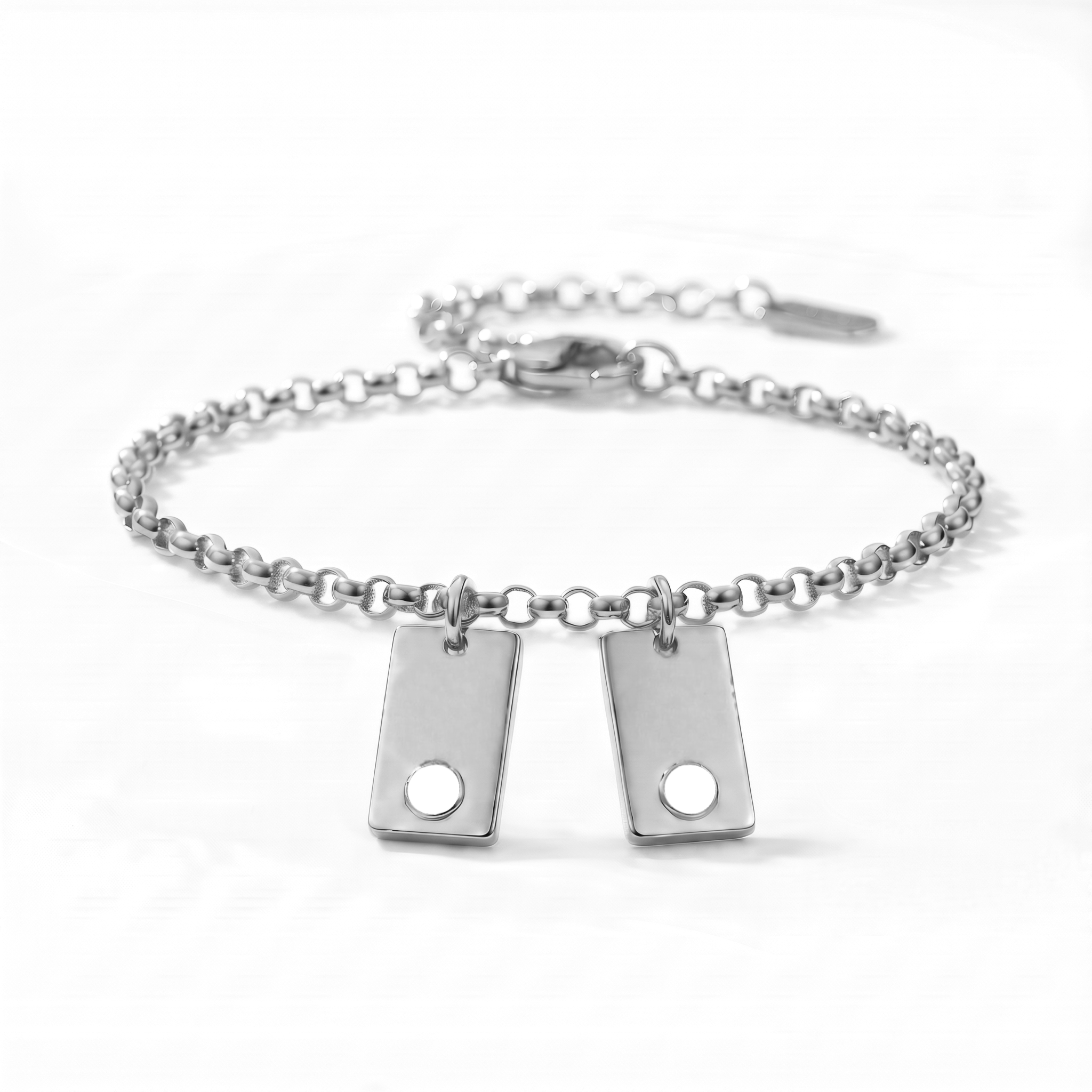 Pulseira de Birthstone Inicial "Nova"