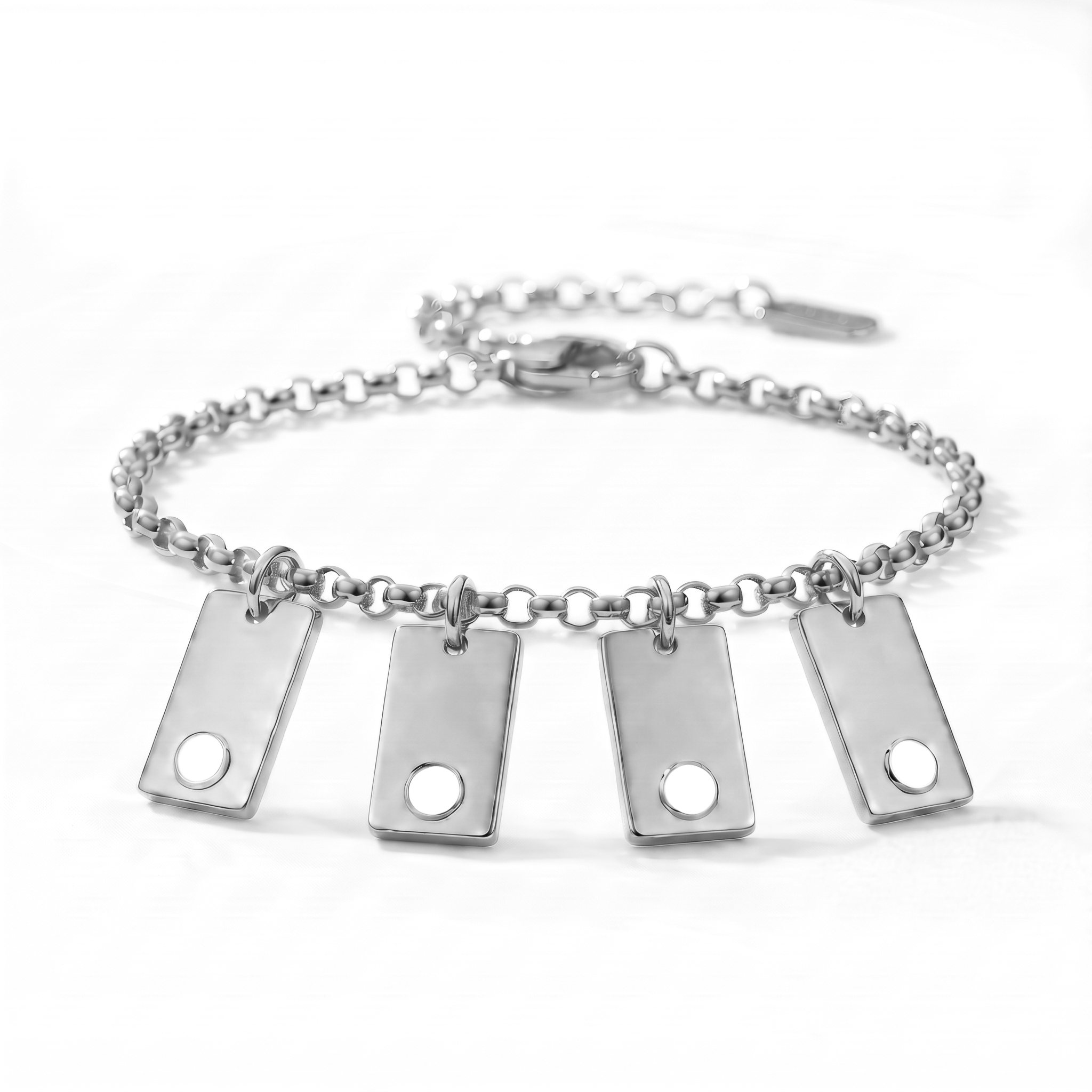 Pulseira de Birthstone Inicial "Nova"
