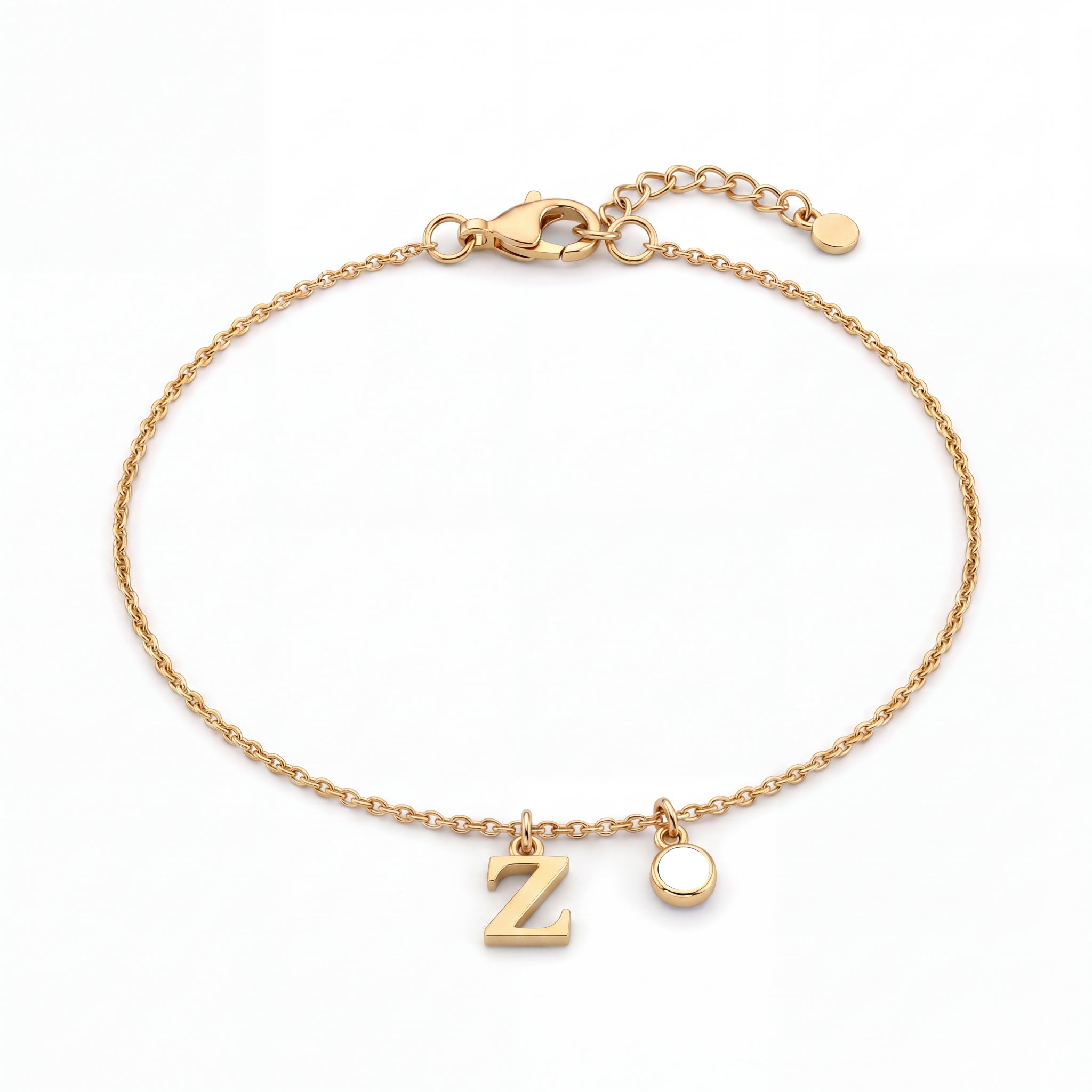 Pulseira de Pedras de Nascimento Iniciais "Éden"