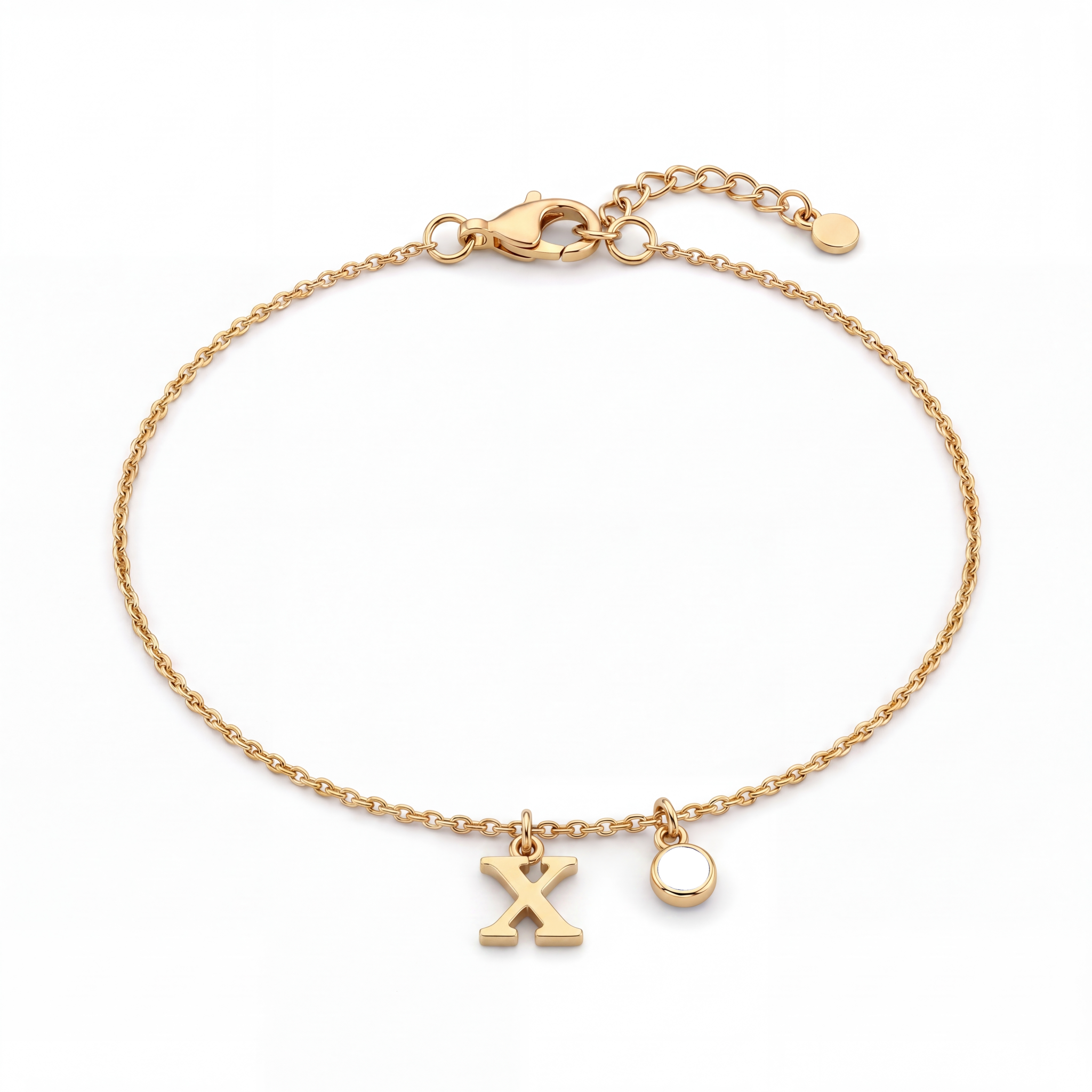 Pulseira de Pedras de Nascimento Iniciais "Éden"