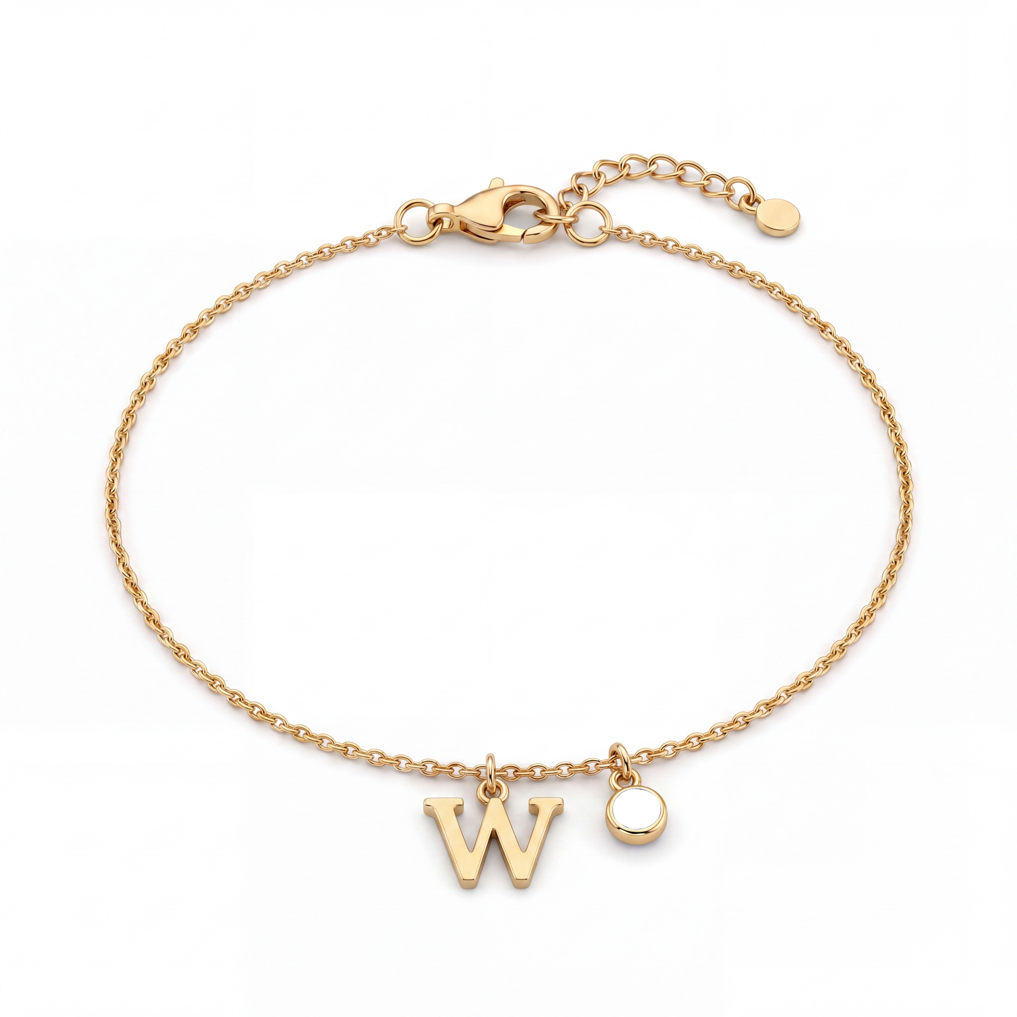 Pulseira de Pedras de Nascimento Iniciais "Éden"