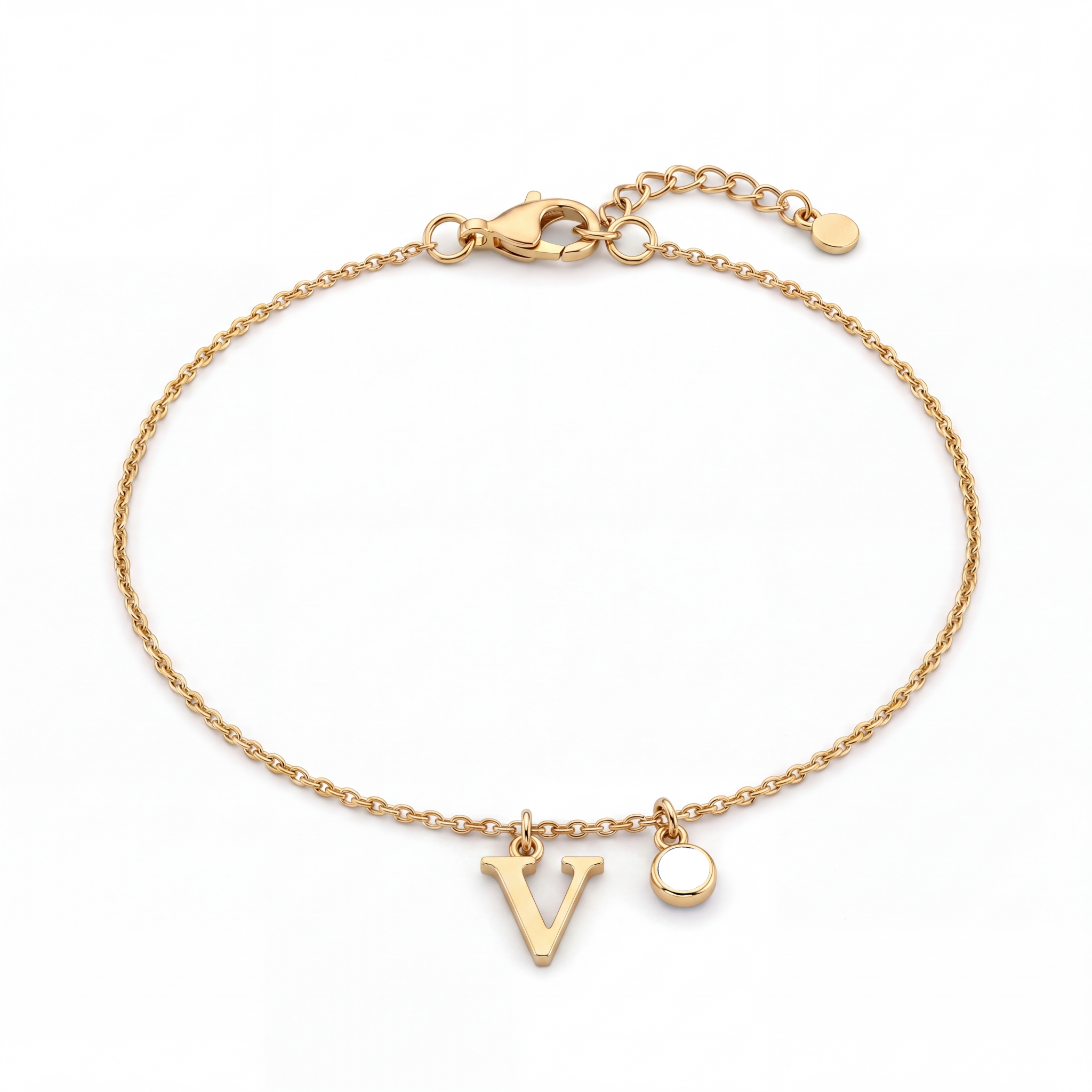 Pulseira de Pedras de Nascimento Iniciais "Éden"