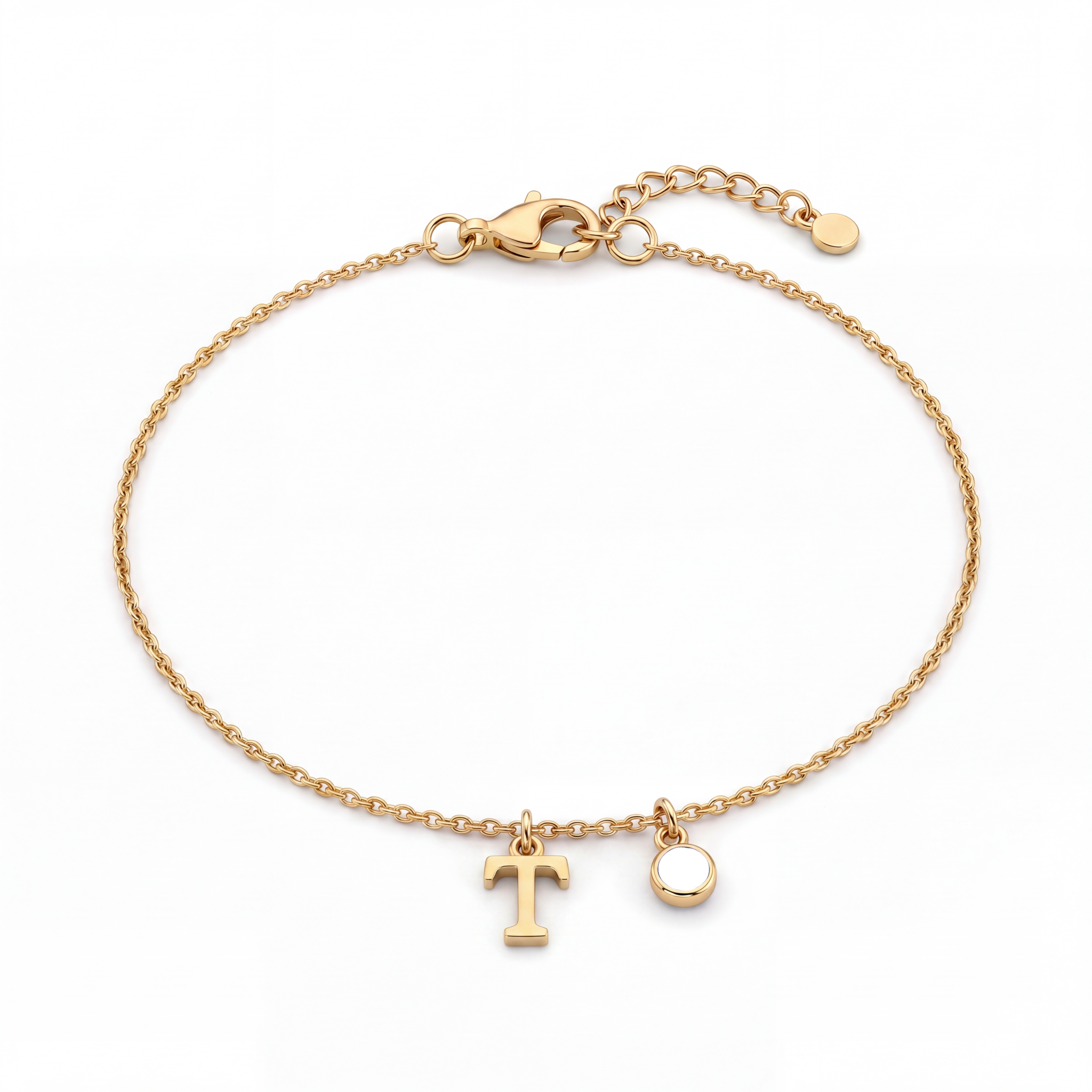 Pulseira de Pedras de Nascimento Iniciais "Éden"