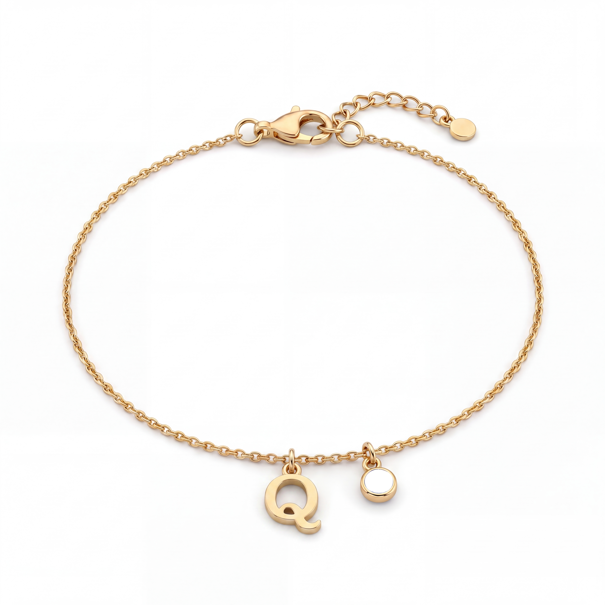 Pulseira de Pedras de Nascimento Iniciais "Éden"