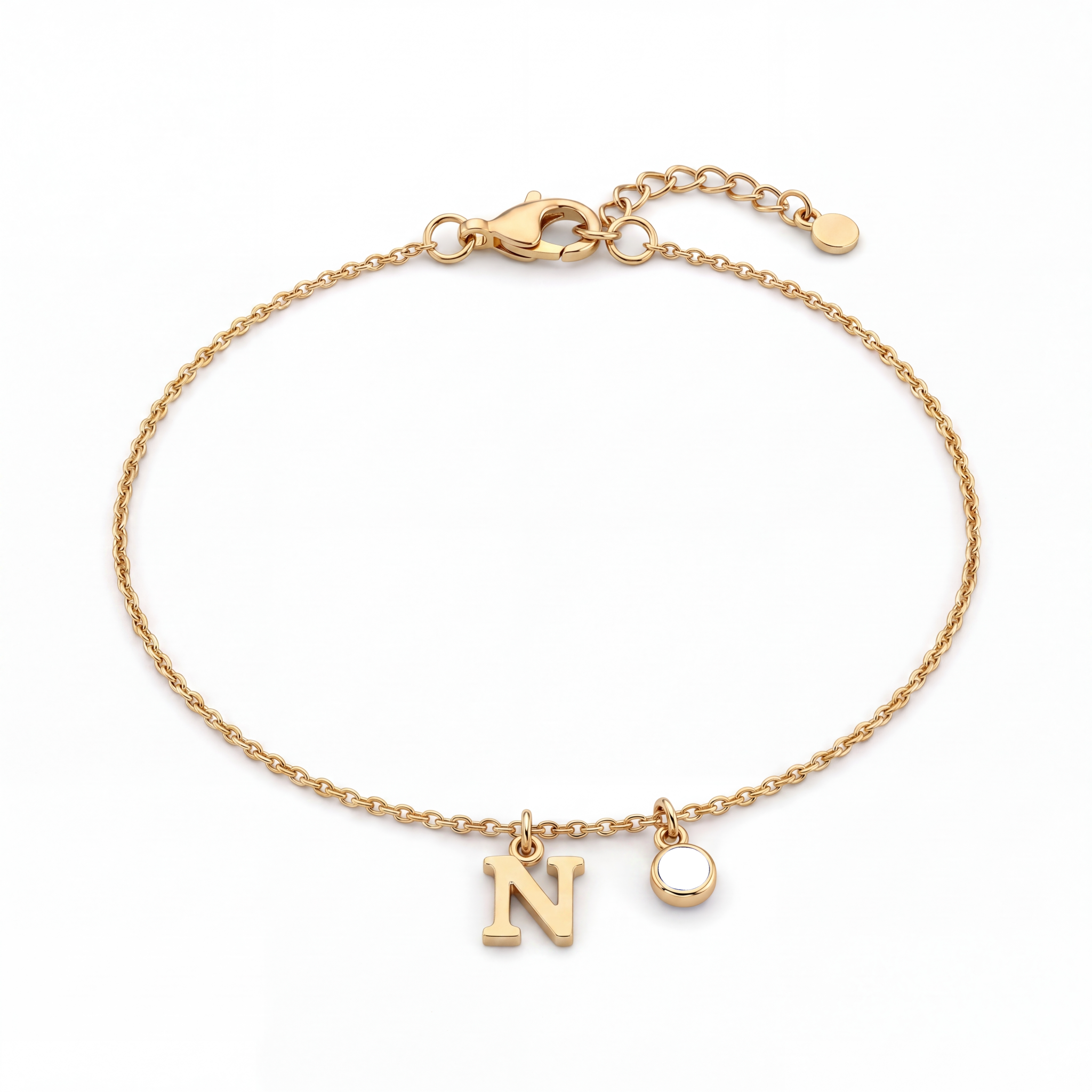 Pulseira de Pedras de Nascimento Iniciais "Éden"