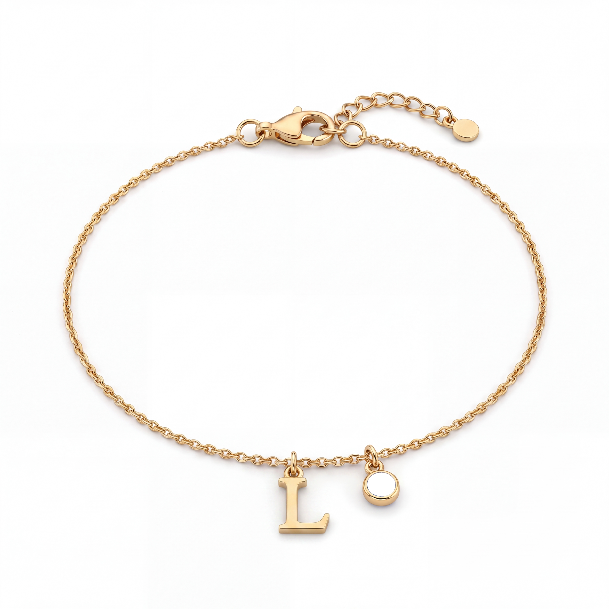 Pulseira de Pedras de Nascimento Iniciais "Éden"