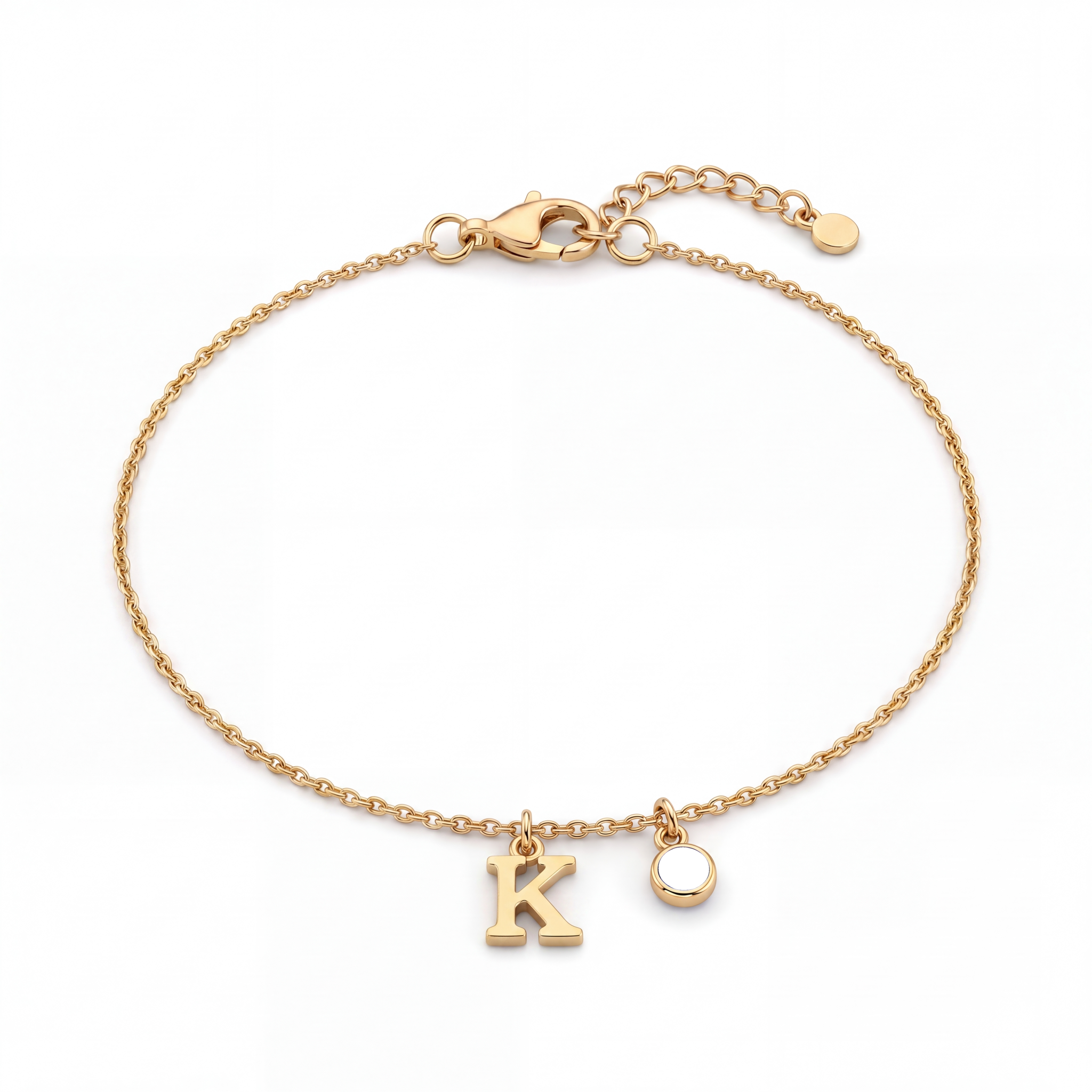 Pulseira de Pedras de Nascimento Iniciais "Éden"