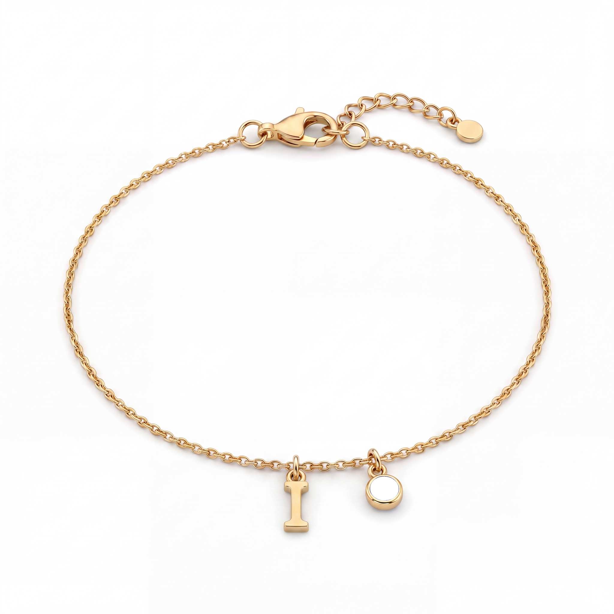 Pulseira de Pedras de Nascimento Iniciais "Éden"
