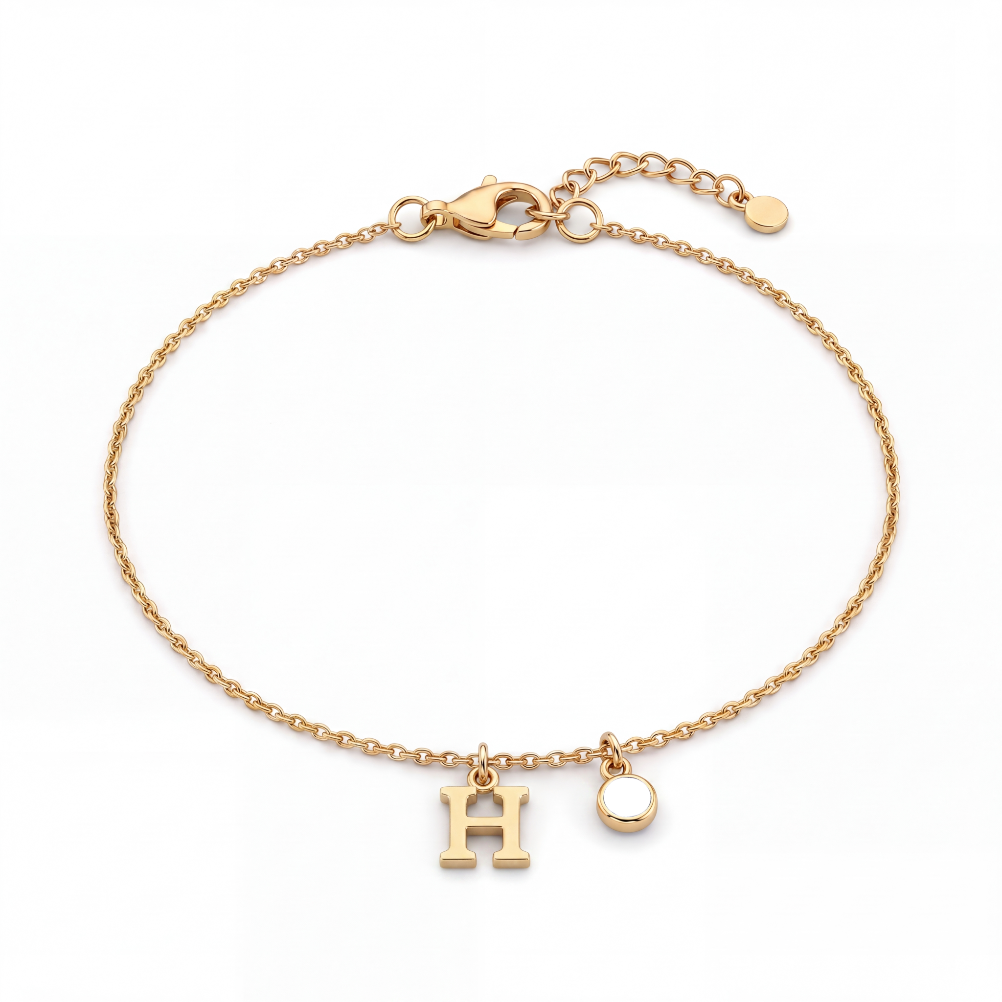 Pulseira de Pedras de Nascimento Iniciais "Éden"