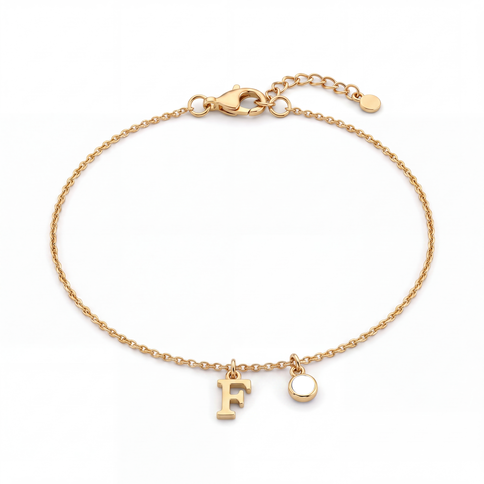 Pulseira de Pedras de Nascimento Iniciais "Éden"