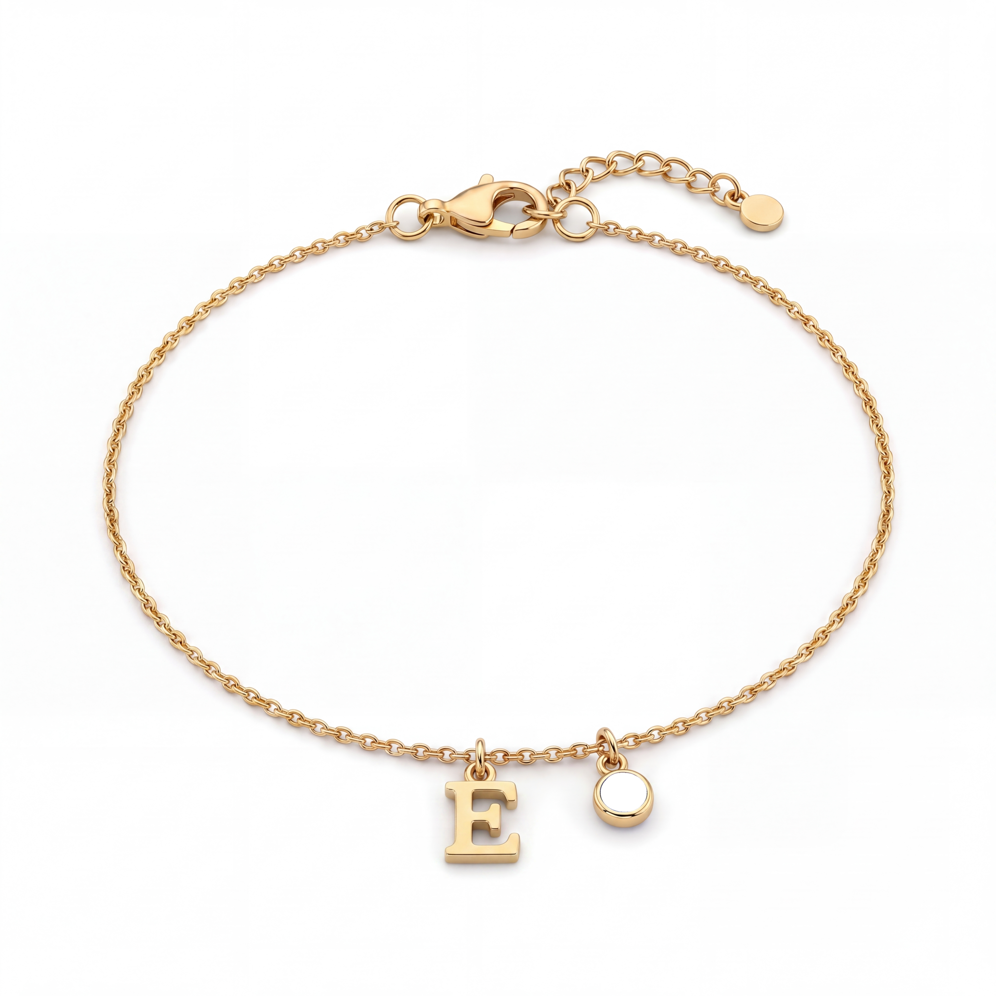 Pulseira de Pedras de Nascimento Iniciais "Éden"