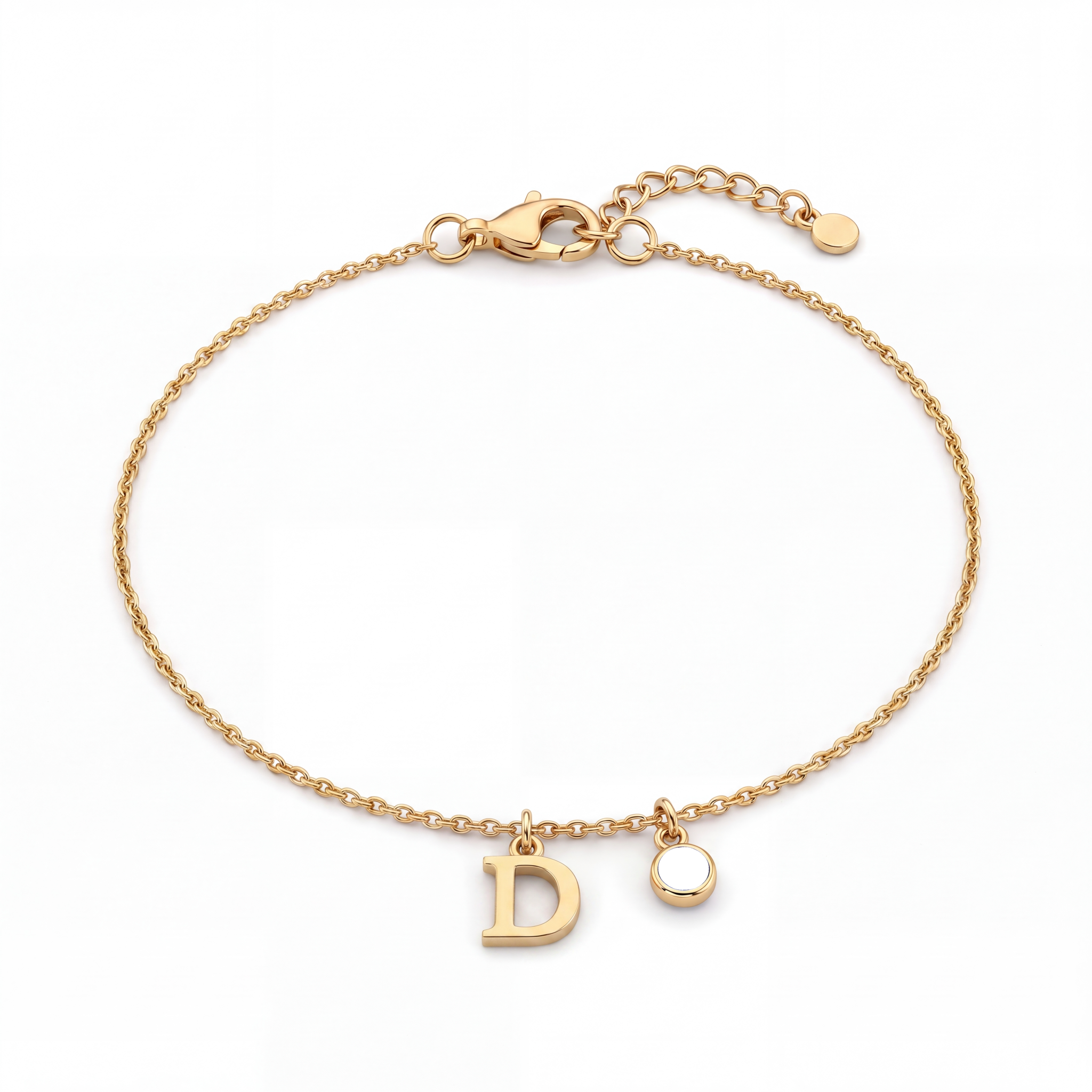 Pulseira de Pedras de Nascimento Iniciais "Éden"