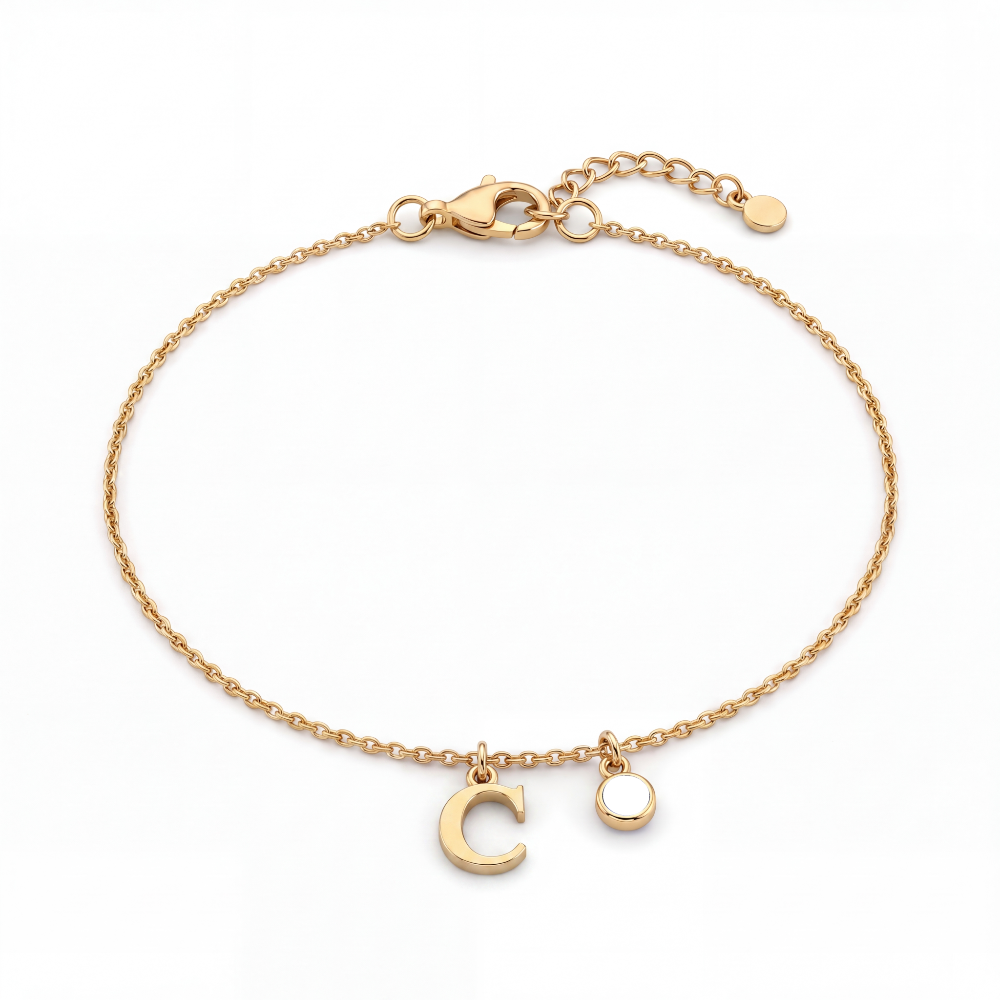 Pulseira de Pedras de Nascimento Iniciais "Éden"