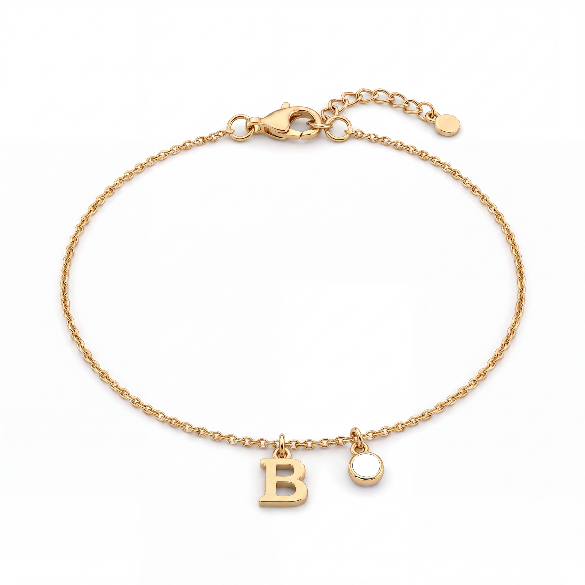 Pulseira de Pedras de Nascimento Iniciais "Éden"