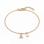 Pulseira de Pedras de Nascimento Iniciais "Éden"