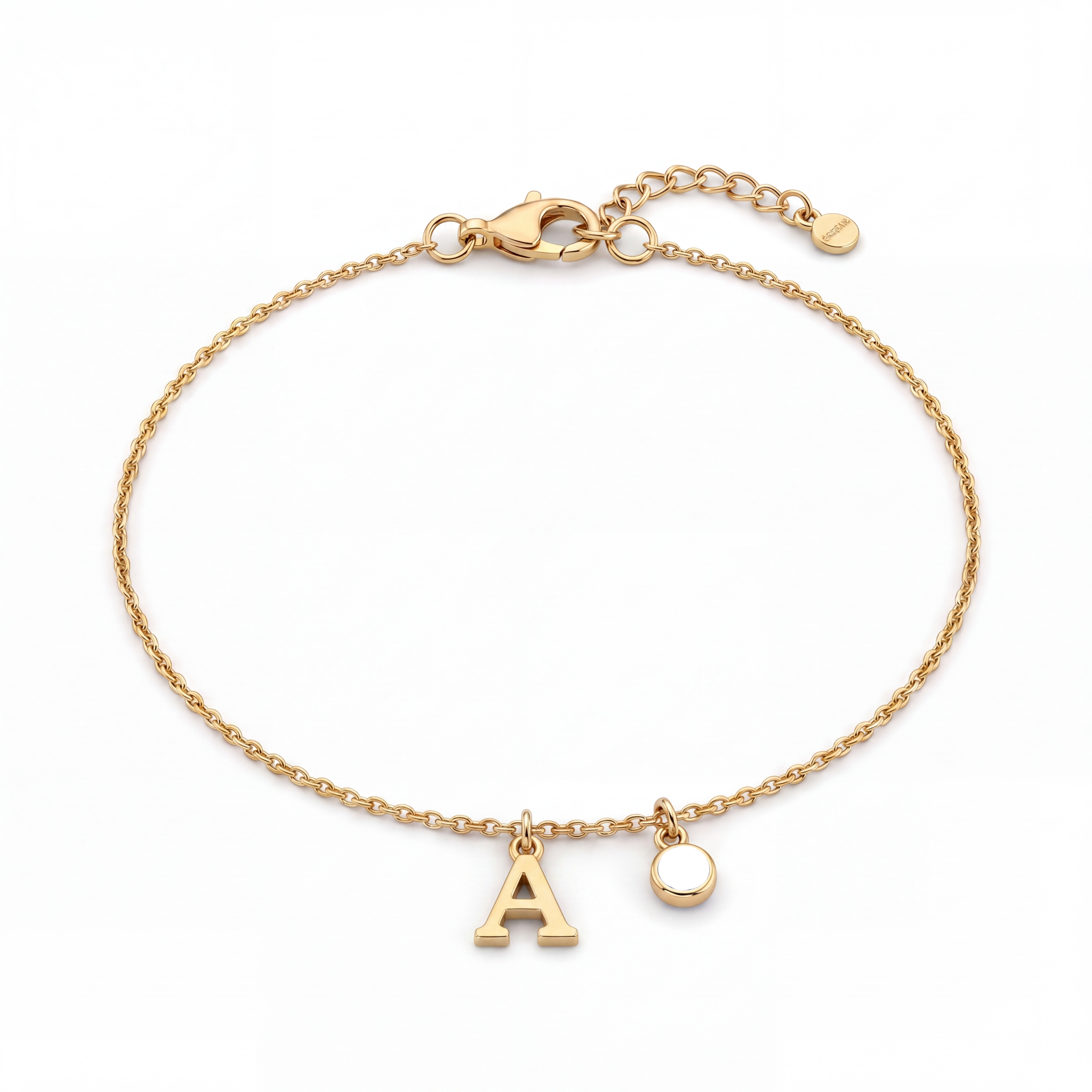 Pulseira de Pedras de Nascimento Iniciais "Éden"