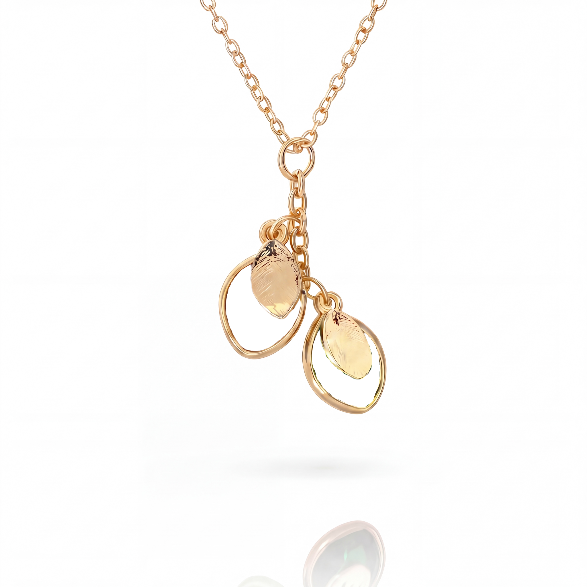 Initial Birthstone Necklace "Nova"