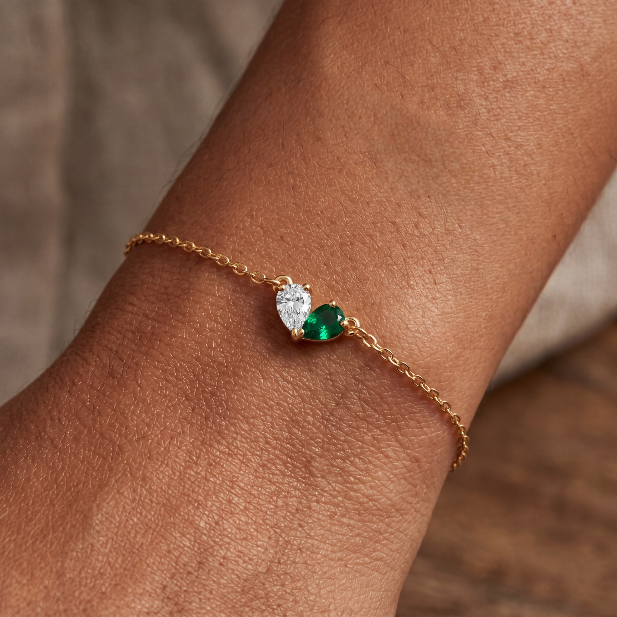 Pulseira com Pedra de Nascimento "Lumina"