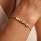 Bracelete com Pedras de Nascimento "Aurora"