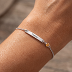 Bracelete com Pedras de Nascimento "Aurora"