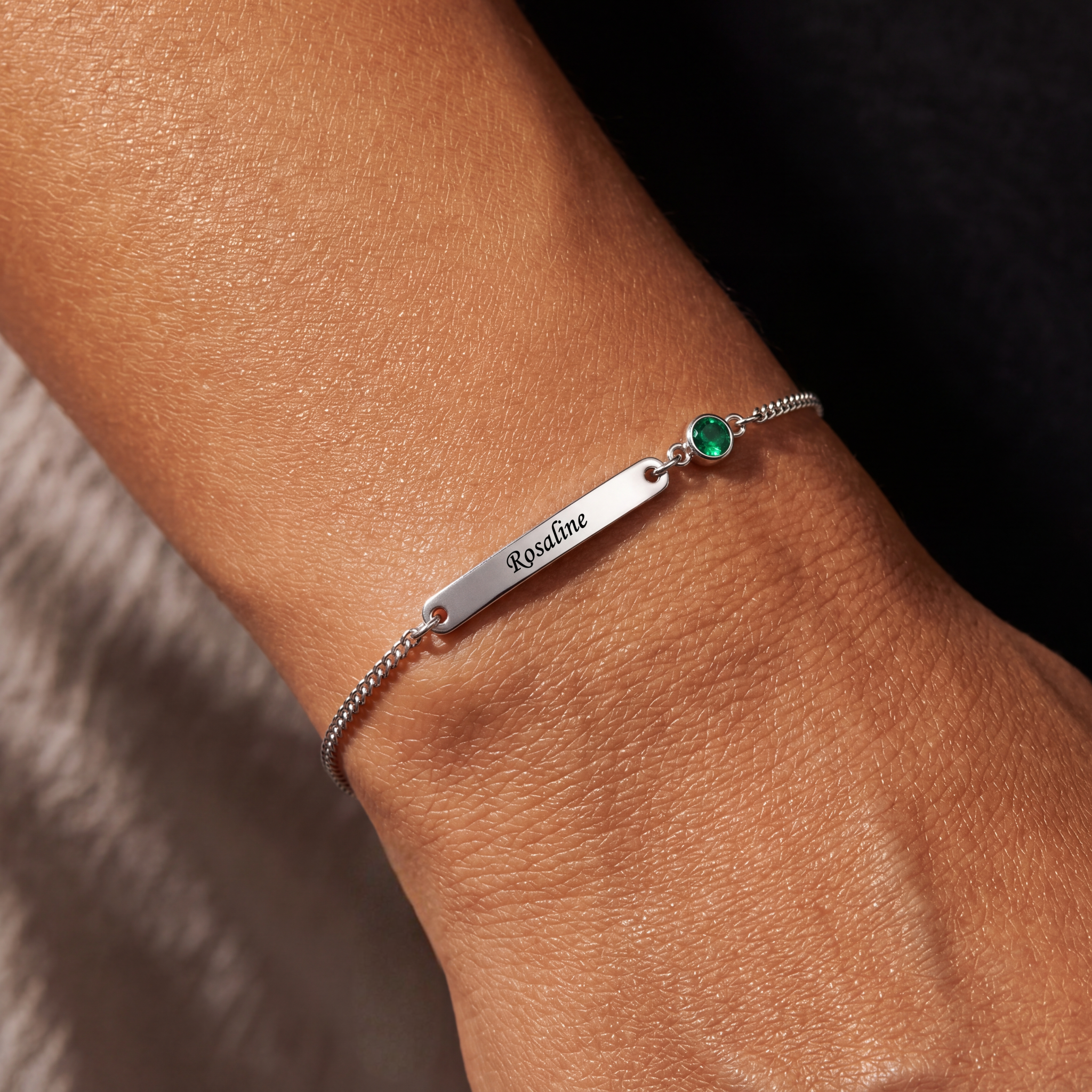 Bracelete com Pedras de Nascimento "Aurora"