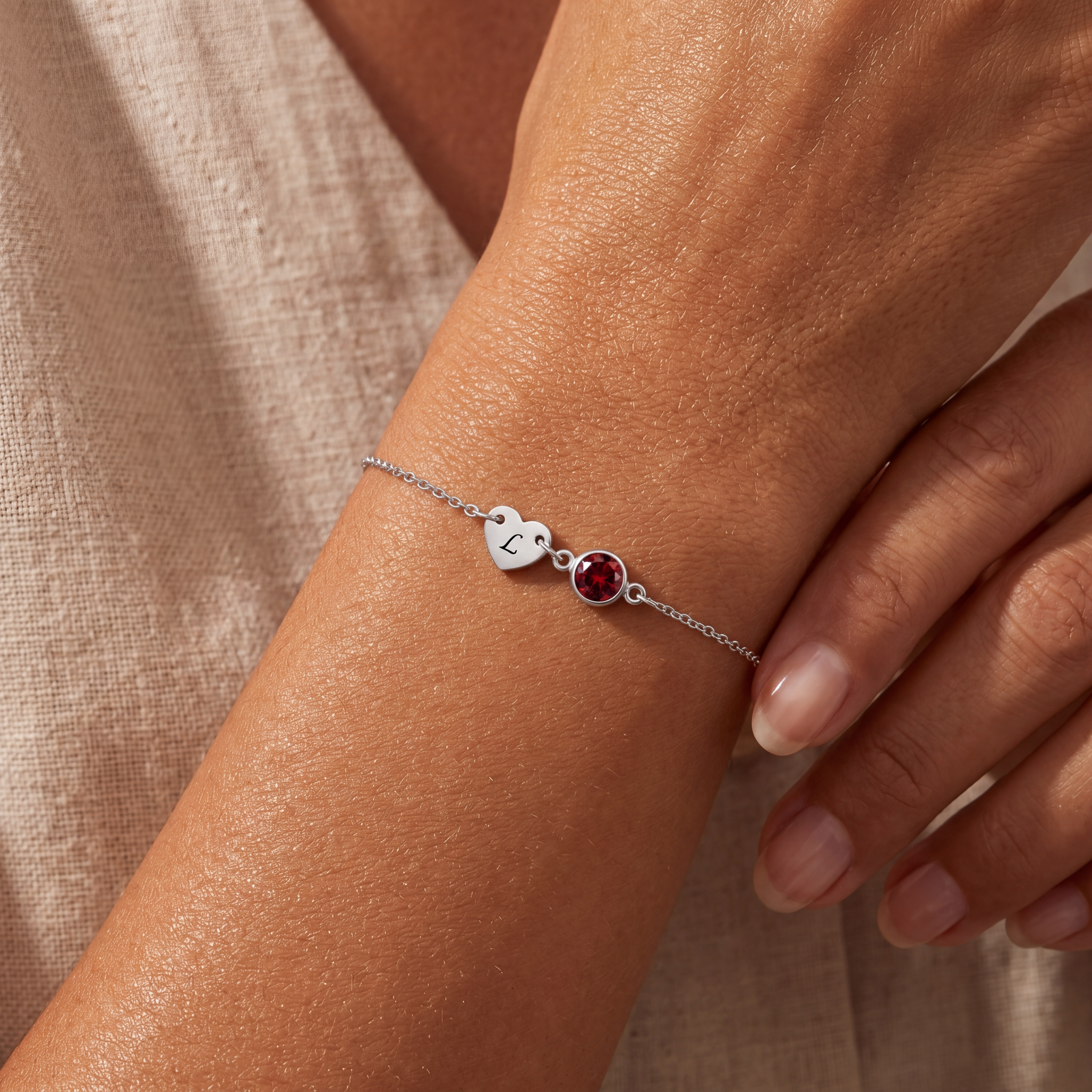 Pulseira de Pedras de Nascimento "Mira"