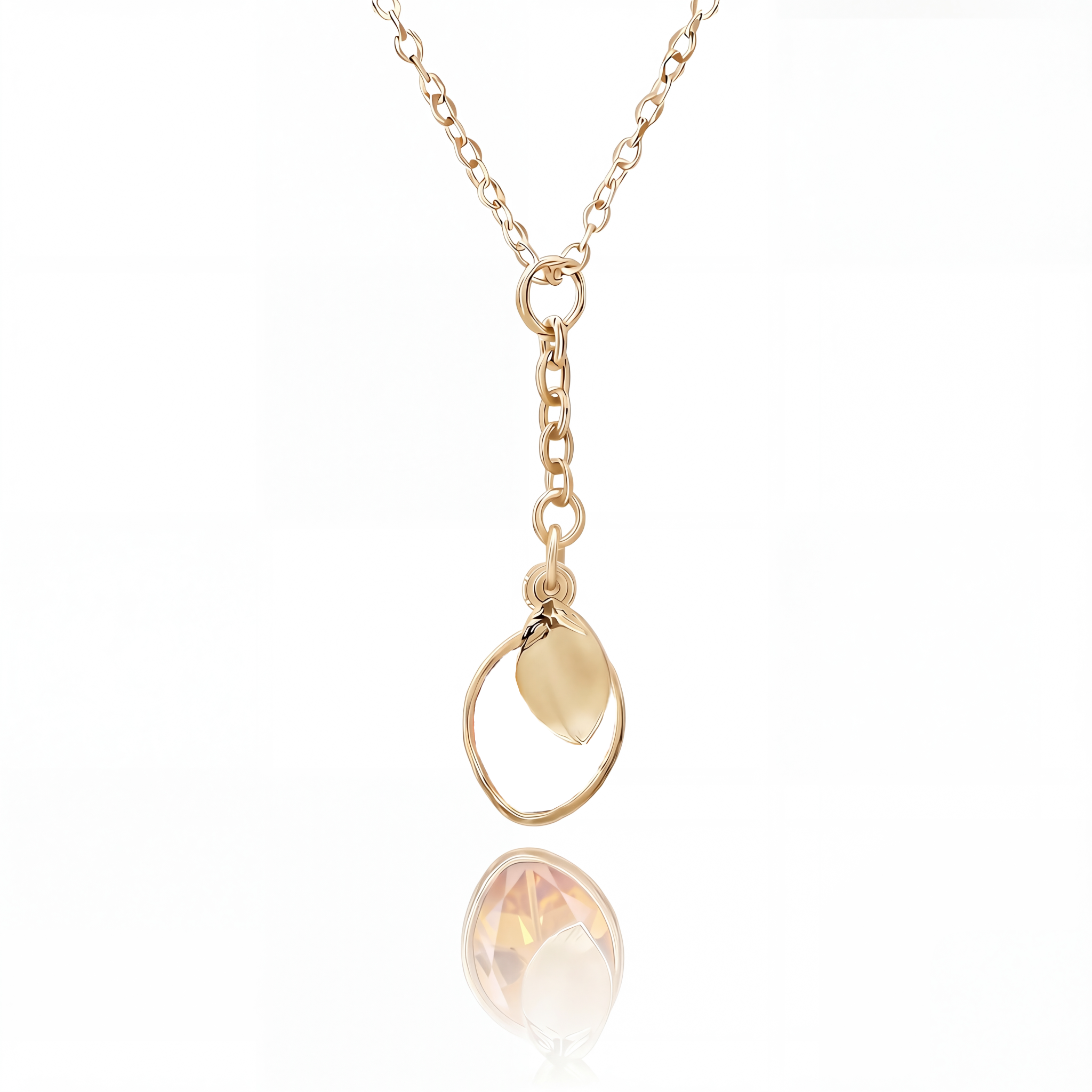 Initial Birthstone Necklace "Nova"